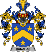 Irish Family Coat of Arms (v.25b) Monahan or O'Monaghan