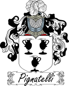 Araldica Italiana Coat of arms used by the Italian family Pignatelli