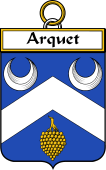 French Coat of Arms Badge for Arquet