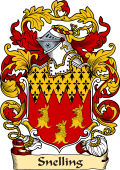 English or Welsh Family Coat of Arms (v.23) for Snelling (Surrey, Suffolk, and Sussex)