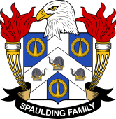 Coat of arms used by the Spaulding family in the United States of America