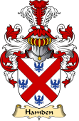 English Coat of Arms (v.23) for the family Hamden or Hampden