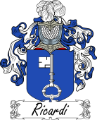 Araldica Italiana Coat of arms used by the Italian family Ricardi