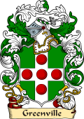 English or Welsh Family Coat of Arms (v.23) for Greenville (Stowe, Bucks, 1634)