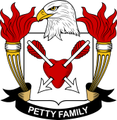 Coat of arms used by the Petty family in the United States of America