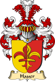 v.23 Coat of Family Arms from Germany for Hauer