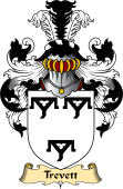 English Coat of Arms (v.23) for the family Trevett