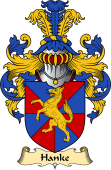 English Coat of Arms (v.23) for the family Hanke