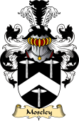 English Coat of Arms (v.23) for the family Moseley or Mosley