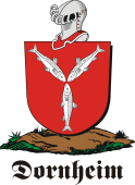 German shield on a mount for Dornheim