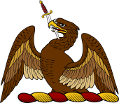 Demi Eagle Holding Sword Wavy