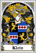 German Wappen Coat of Arms Bookplate for Klein