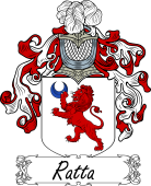 Araldica Italiana Coat of arms used by the Italian family Ratta