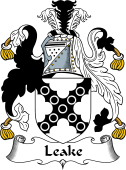 English Coat of Arms for the family Leke or Leake