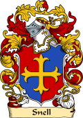 English or Welsh Family Coat of Arms (v.23) for Snell (Gloucester and Wiltshire)