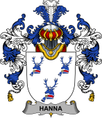 Irish Family Coat of Arms (v.25b) Hanna or O'Hanna
