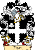 English or Welsh Family Coat of Arms (v.23) for Pigot (Pigott)