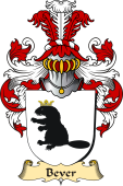 v.23 Coat of Family Arms from Germany for Bever