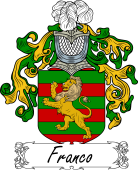 Araldica Italiana Coat of arms used by the Italian family Franco