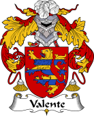 Portuguese Coat of Arms for Valente