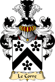 French Family Coat of Arms (v.23) for Corre (le)