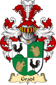 v.23 Coat of Family Arms from Germany for Gradl