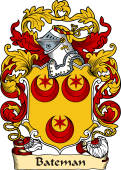 English or Welsh Family Coat of Arms (v.23) for Bateman