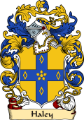 English or Welsh Family Coat of Arms (v.23) for Haley (Eartham, Sussex)