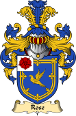 English Coat of Arms (v.23) for the family Rose