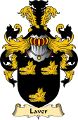 English Coat of Arms (v.23) for the family Laver I
