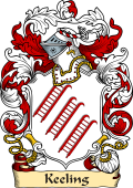 English or Welsh Family Coat of Arms (v.23) for Keeling (Worcester)