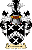 English Coat of Arms (v.23) for the family Greenwood