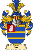 English Coat of Arms (v.23) for the family Cox