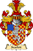 English Coat of Arms (v.23) for the family Scarlett