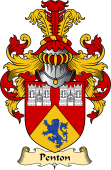 English Coat of Arms (v.23) for the family Penton