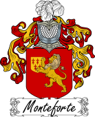 Araldica Italiana Coat of arms used by the Italian family Monteforte