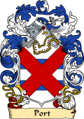 English or Welsh Family Coat of Arms (v.23) for Port (or De Port)