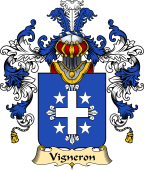 French Family Coat of Arms (v.25) Vigneron