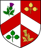 Irish Family Shield for Kingston (Longford)