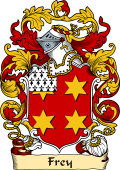 English or Welsh Family Coat of Arms (v.23) for Frey (Westwood, Worcestershire)