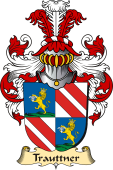 v.23 Coat of Family Arms from Germany for Trauttner