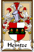 German Coat of Arms Wappen Bookplate  for Heintze