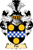 English Coat of Arms (v.23) for the family Pitt