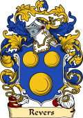 English or Welsh Family Coat of Arms (v.23) for Revers (Ref Berry)