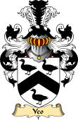 English Coat of Arms (v.23) for the family Yeo