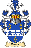 English Coat of Arms (v.23) for the family Purvis
