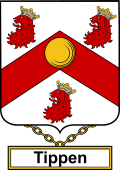English Coat of Arms Shield Badge for Tippen