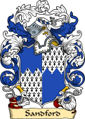 English or Welsh Family Coat of Arms (v.23) for Sandford