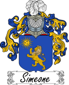 Araldica Italiana Coat of arms used by the Italian family Simeone