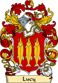 English or Welsh Family Coat of Arms (v.23) for Lucy